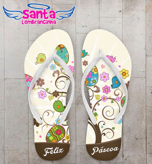 Chinelo Páscoa Personalizado - COD 2088