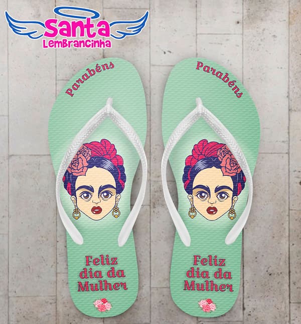 Chinelo Personalizado Dia da Mulher - COD 2045