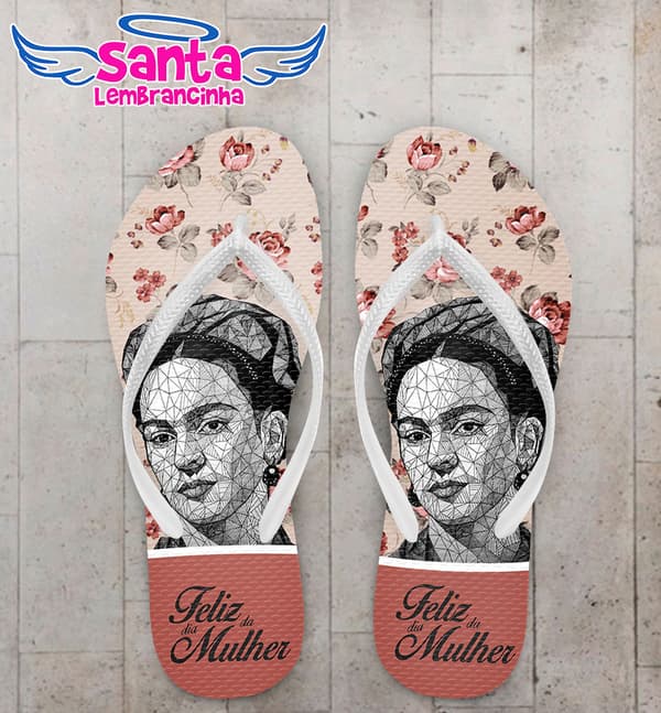 Chinelo Dia da Mulher - Frida, Personalizado - COD 2049