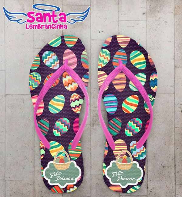 Chinelo Páscoa, Personalizado - COD 2089