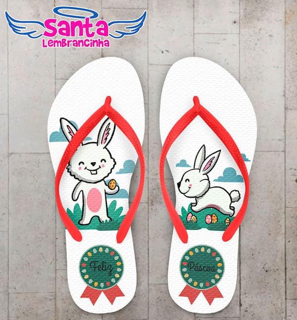 Chinelo Personalizado Páscoa - COD 2092