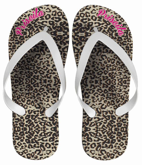 Chinelo Personalizado Onça - COD 1581