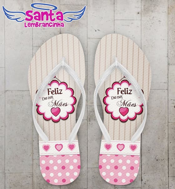 Chinelo dia das Mães personalizado, Mamãe - COD 1964