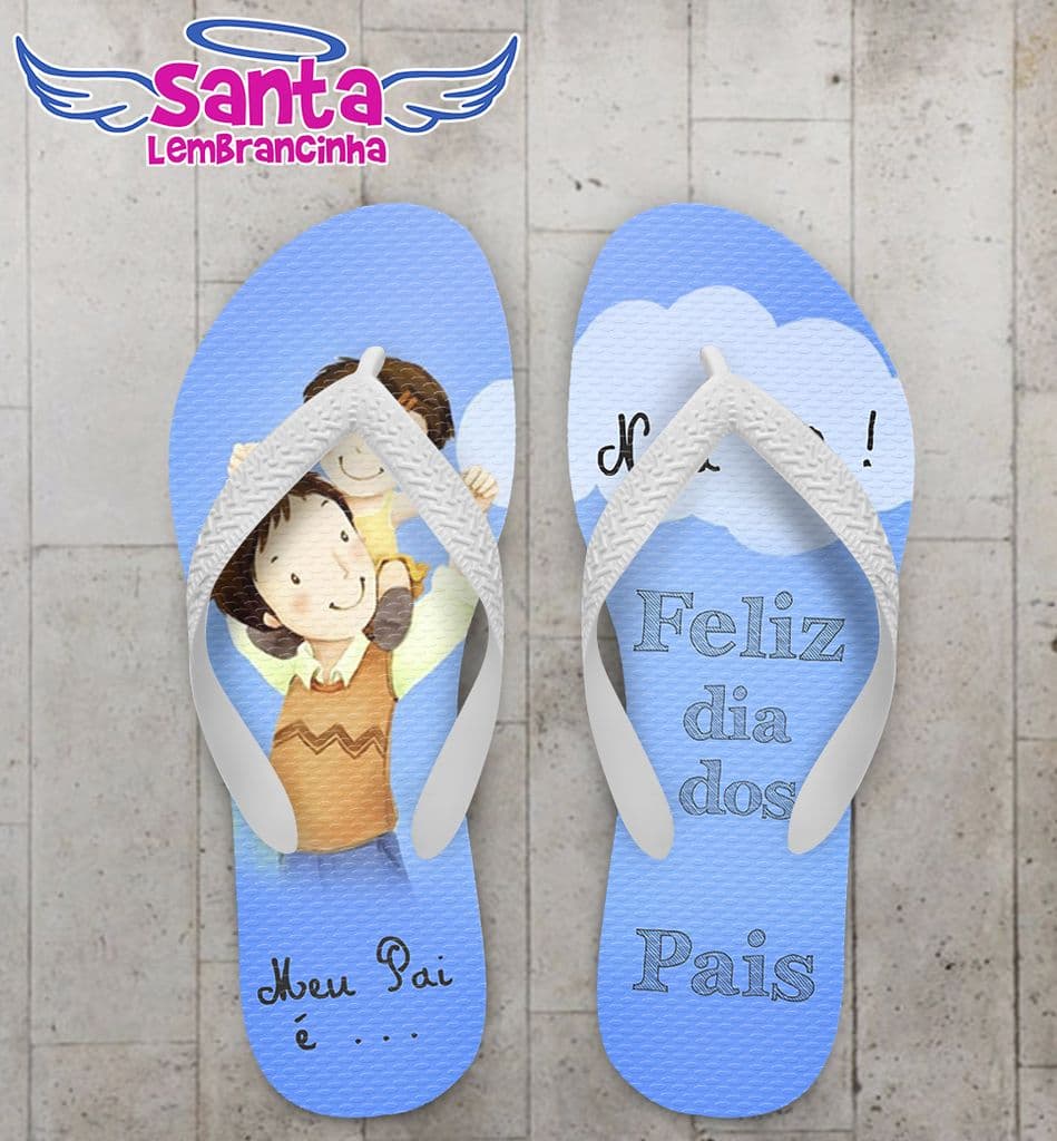 Chinelo Dia dos Pais Personalizado, Meu pai é... - COD 2495