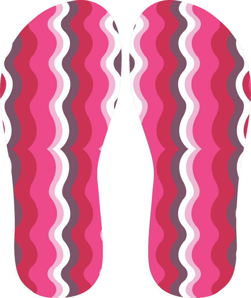 Chinelo Feminino Forma Étnica Rosa Personalizado - COD 1375