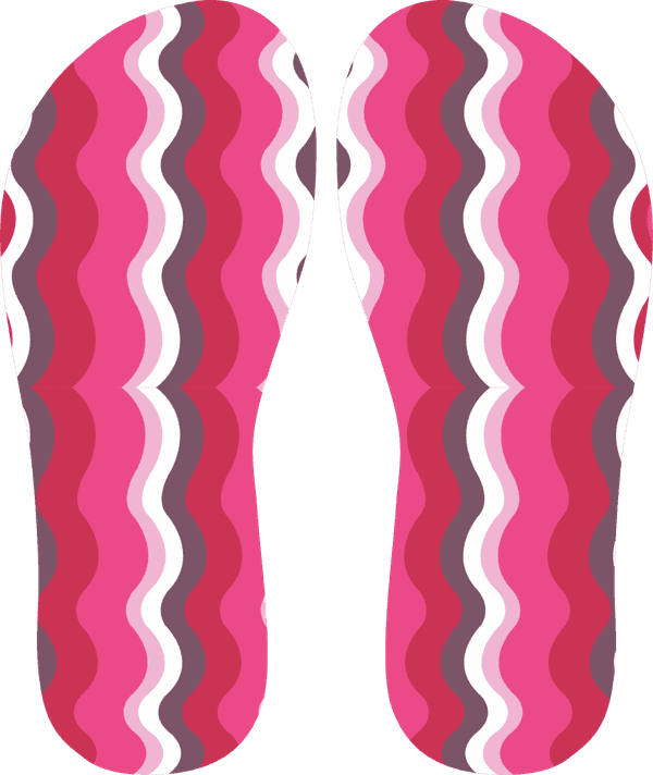 Chinelo Feminino Forma Étnica Rosa Personalizado - COD 1375