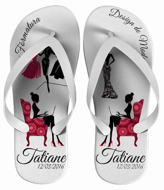 Chinelo Formatura Design de Moda Personalizado - COD 1626