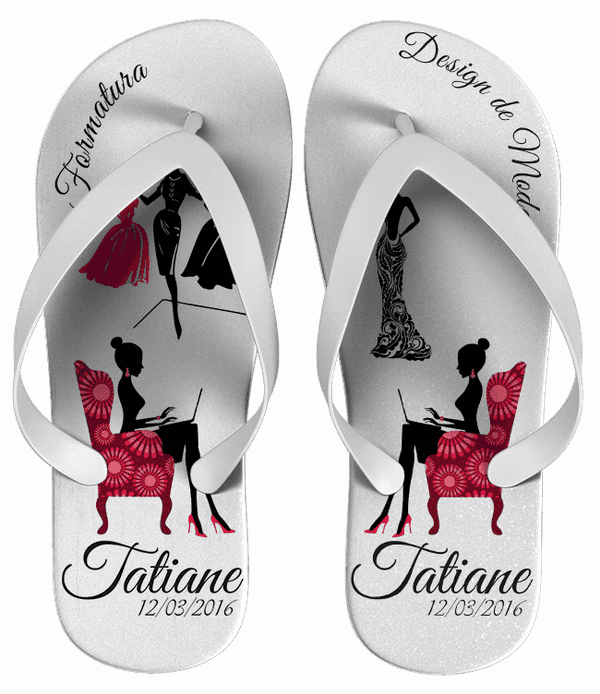 Chinelo Formatura Design de Moda Personalizado - COD 1626
