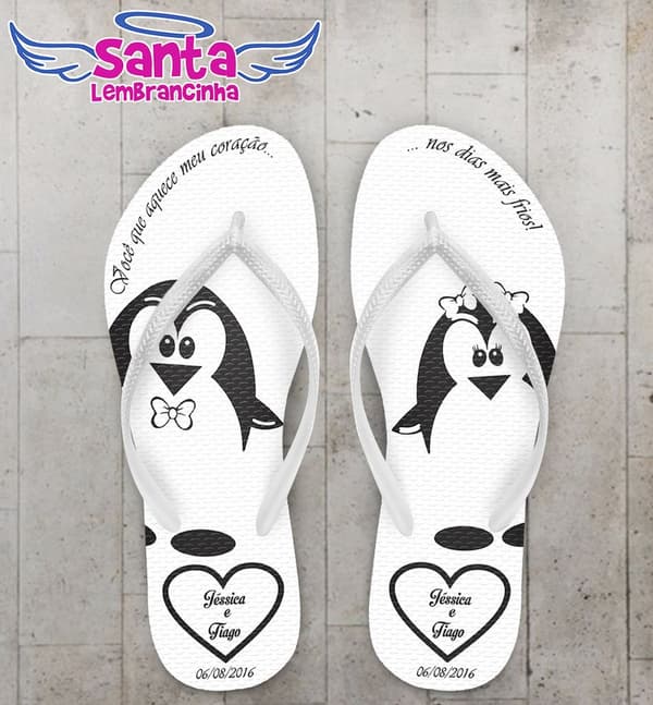 Chinelo Casamento Personalizado, Inverno - COD 2557