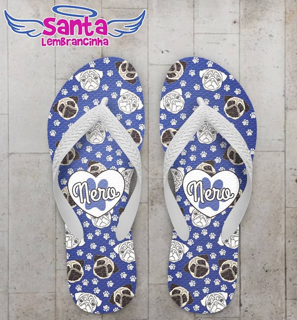 Chinelo Cachorro Personalizado - COD 2581