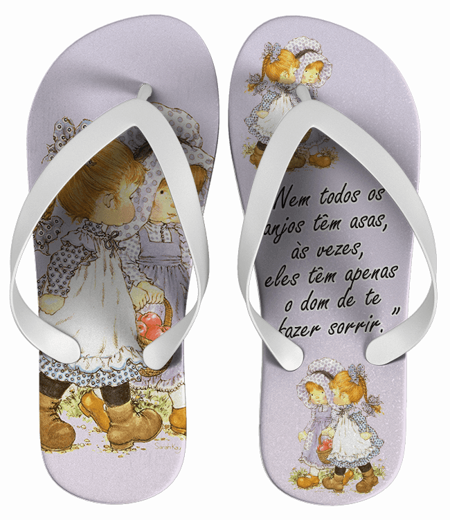 Chinelo Infantil Sarah Key Personalizado - COD 1760