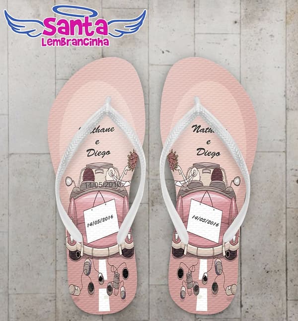 Chinelo Casamento Personalizado, COD 1147