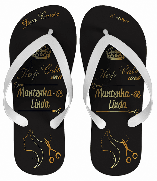 Chinelo Cabeleireira Personalizado - COD 1880