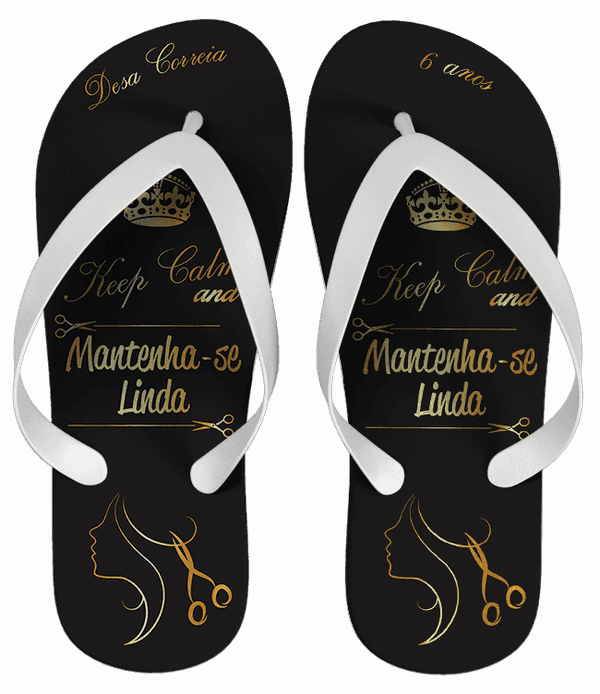 Chinelo Cabeleireira Personalizado - COD 1880