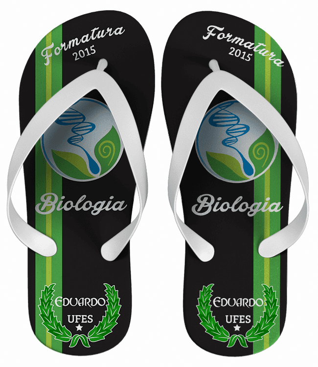 Chinelo Formatura Biologia Personalizado - COD 1887