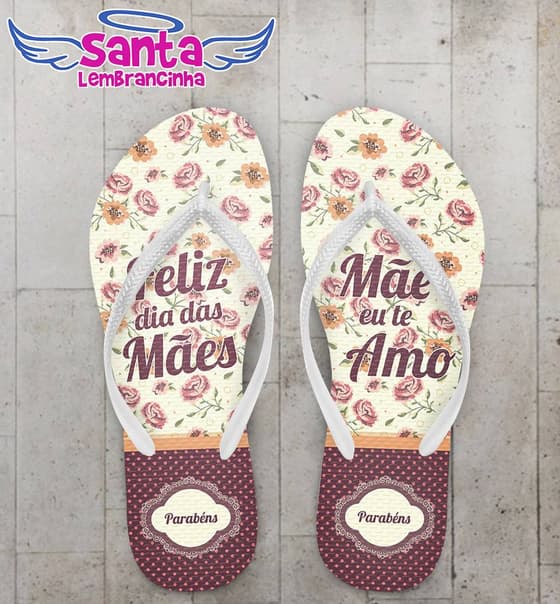 Chinelo dia das Mães, personalizado - COD 1963