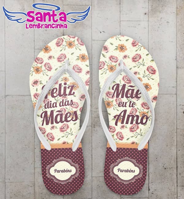 Chinelo dia das Mães, personalizado - COD 1963
