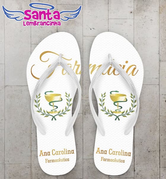 Chinelo Formatura Personalizado, Farmácia - COD 2192