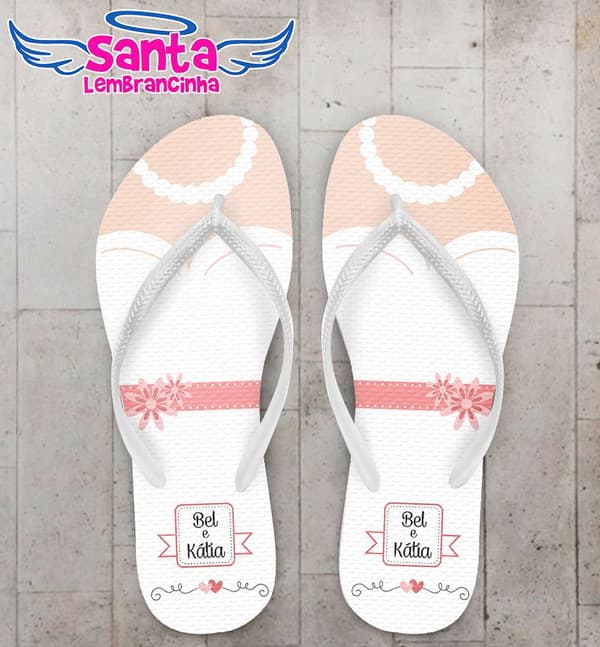 Chinelo Noiva Casamento Personalizado - COD 2789