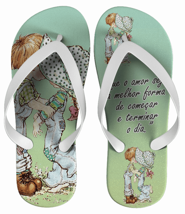 Chinelo Festa Infantil Sarah Key Personalizado - COD 1761