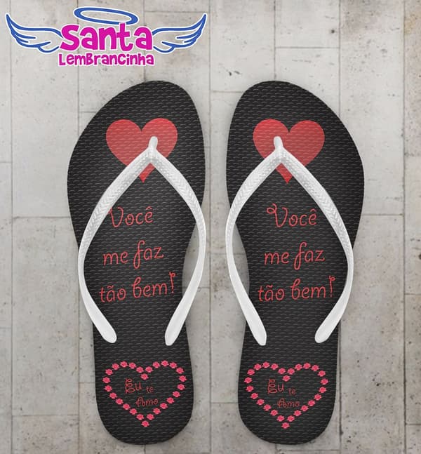 Chinelo Dia dos Namorados Personalizado - COD 2416