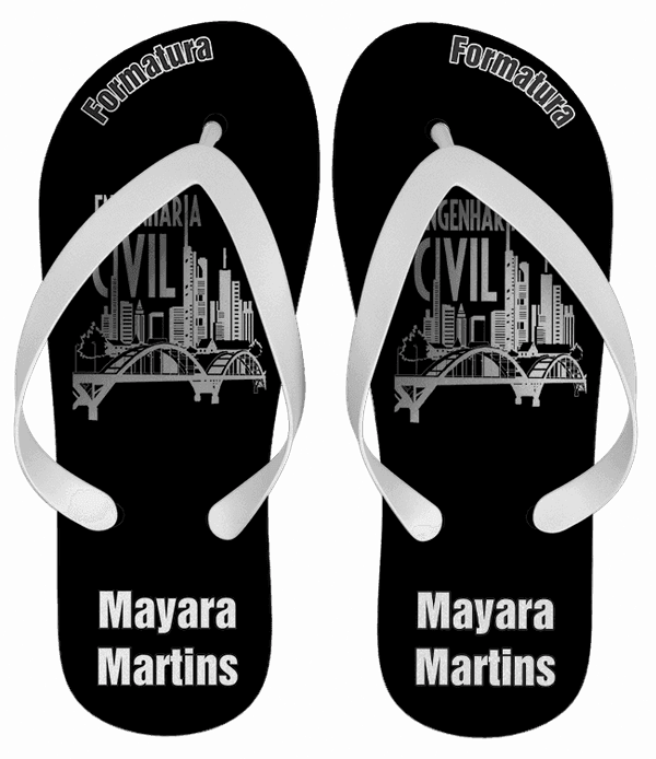 Chinelo Formatura Engenharia Civil - COD 1915