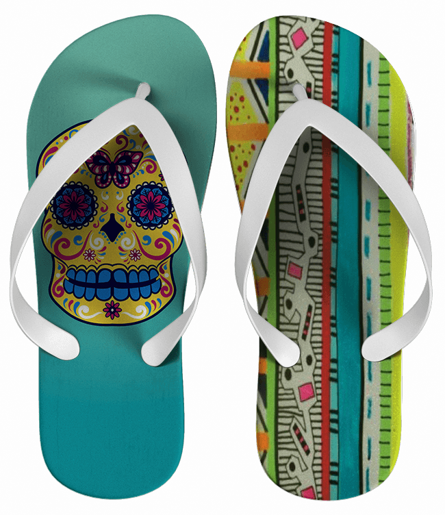 Chinelo Caveira Mexicana, Personalizado - COD 1858