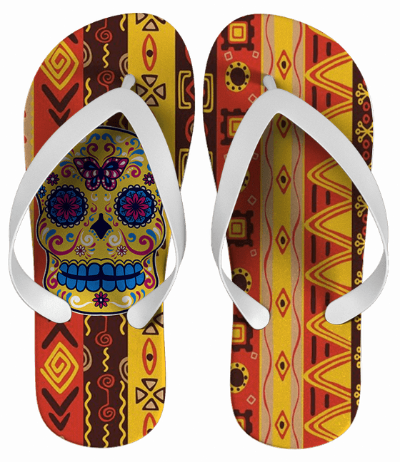 Chinelo Personalizado, Caveira Mexicana - COD 1859