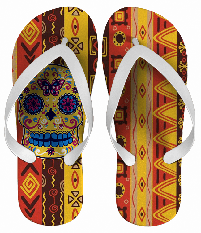 Chinelo Personalizado, Caveira Mexicana - COD 1859