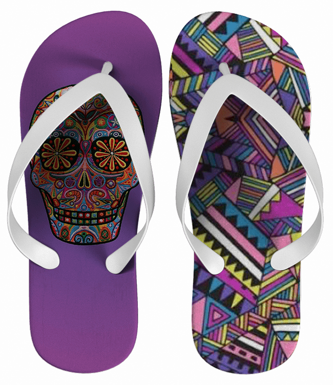 Chinelo Feminino Caveira Mexicana - COD 1860