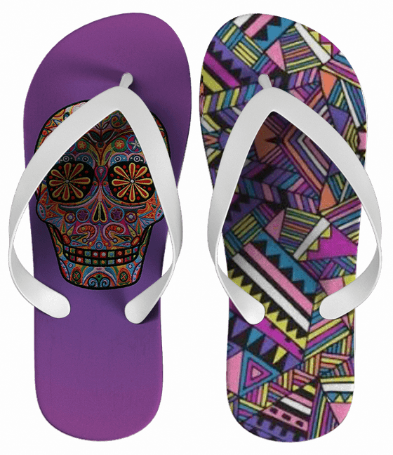Chinelo Feminino Caveira Mexicana - COD 1860