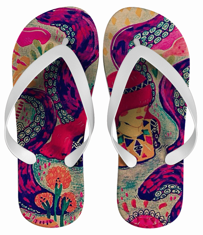 Chinelo Estampa Caveira Mexicana Personalizado - COD 1864