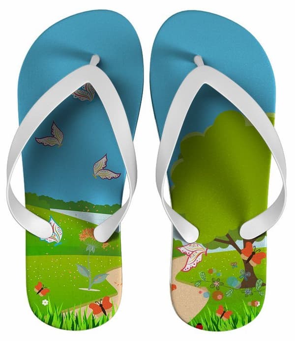 Chinelo Infantil Jardim Personalizado - COD 2567