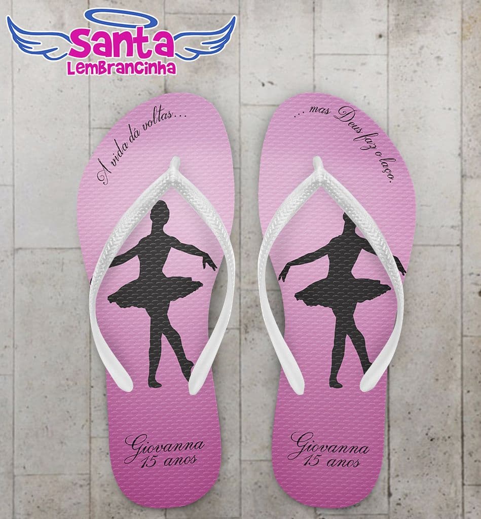 Chinelo 15 Anos Bailarina - COD 2384