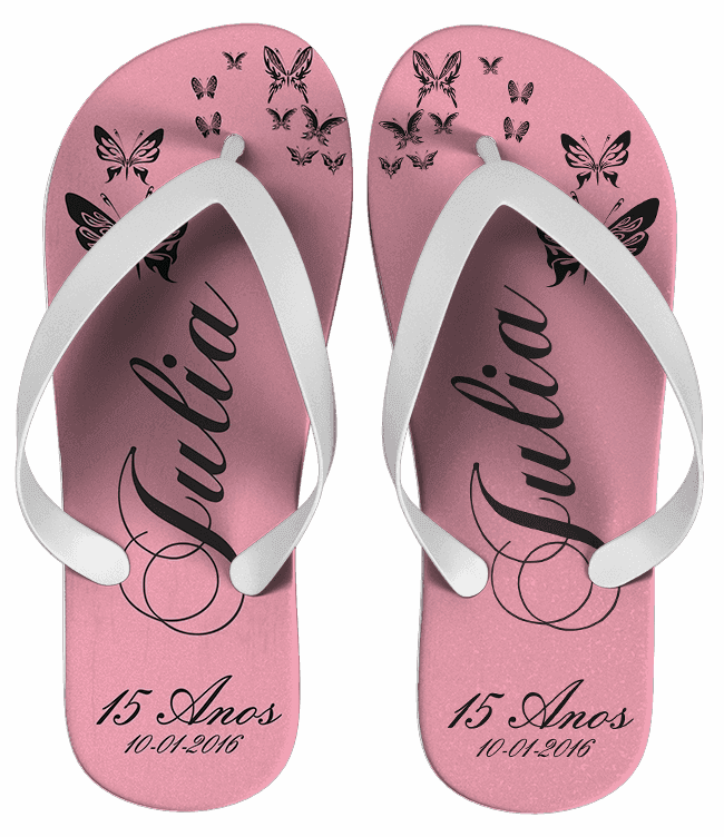 Chinelo Debutante 15 Anos Personalizado - COD 1489