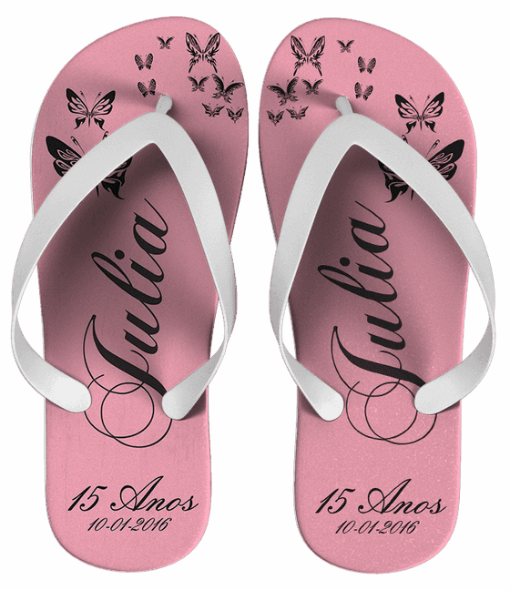 Chinelo Debutante 15 Anos Personalizado - COD 1489