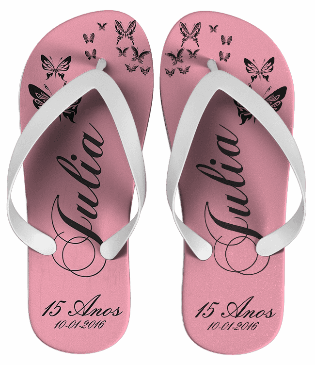 Chinelo Debutante 15 Anos Personalizado - COD 1489
