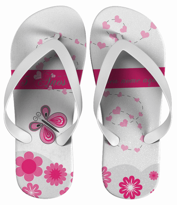 Chinelo 15 Anos Personalizado - COD 1163