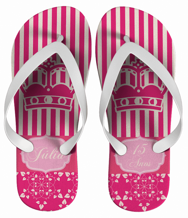 Chinelo 15 Anos Personalizado - COD 1164