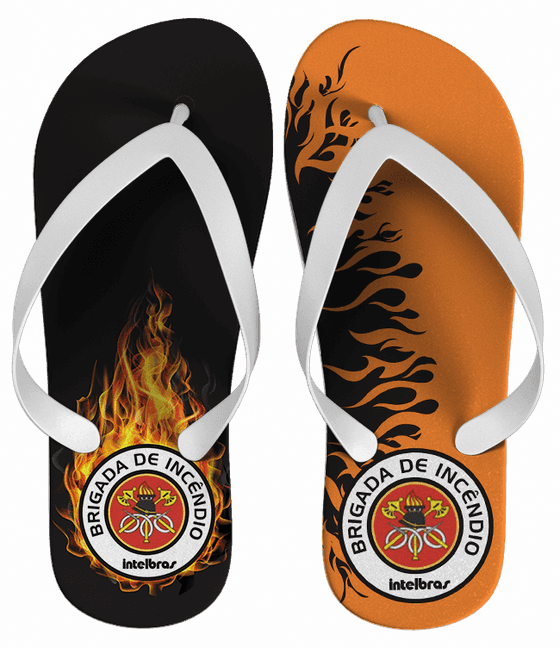 Chinelo Bombeiros Personalizado - COD 1609