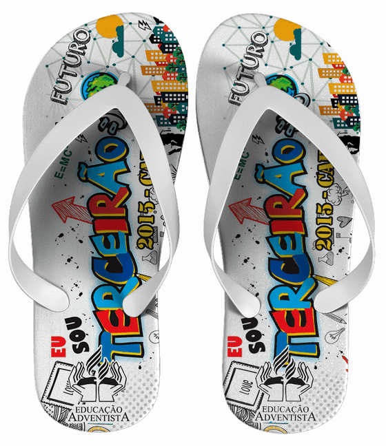 Chinelo Formatura Terceirão Personalizado - COD 1510