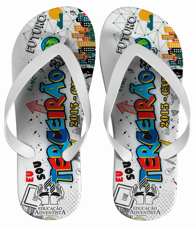 Chinelo Formatura Terceirão Personalizado - COD 1510