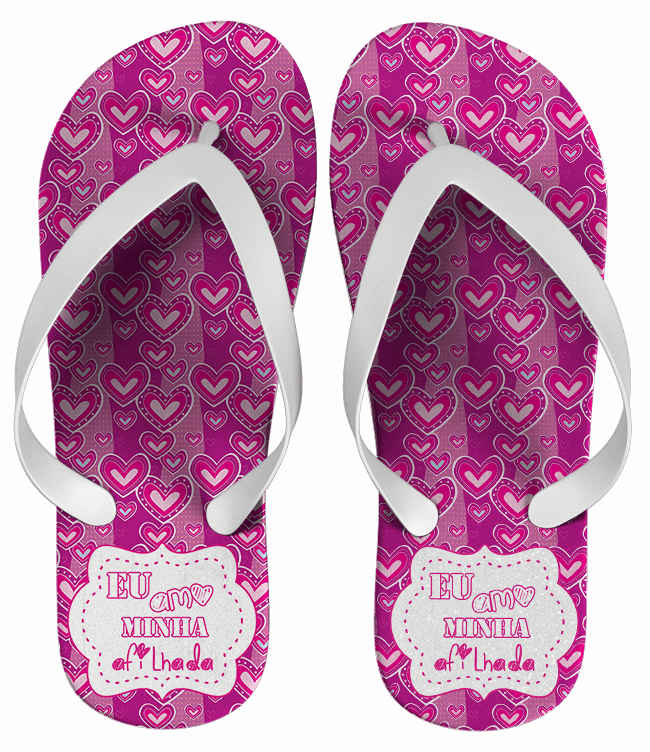 Chinelo Infantil Afilhada Personalizado - COD 1869