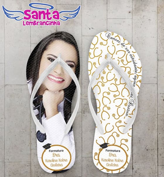 Chinelo Formatura Medicina Personalizado - COD 2547