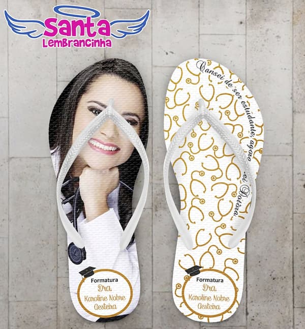 Chinelo Formatura Medicina Personalizado - COD 2547