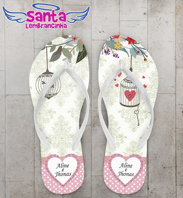 Chinelo Casamento Personalizado - COD 2461