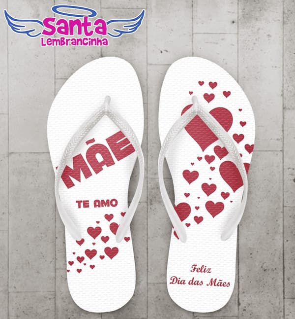 Chinelo dia das Mães personalizado, MÃE - COD 2175