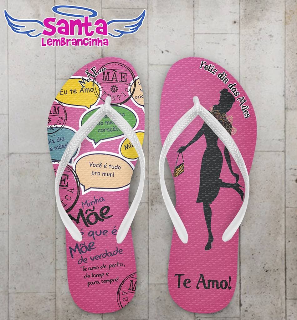 Chinelo Personalizado dia das mães, mamãe - COD 1973