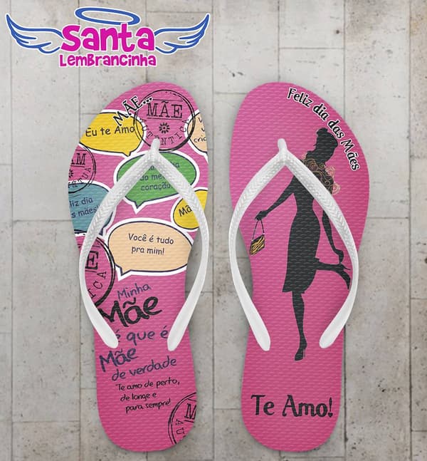 Chinelo Personalizado dia das mães, mamãe - COD 1973
