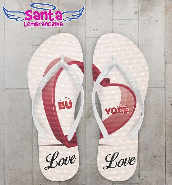 Chinelo Dia dos Namorados Love - COD 2360